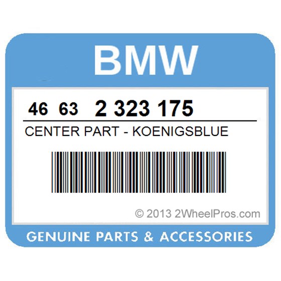 BMW 46632323175 Center Part - Koenigsblue