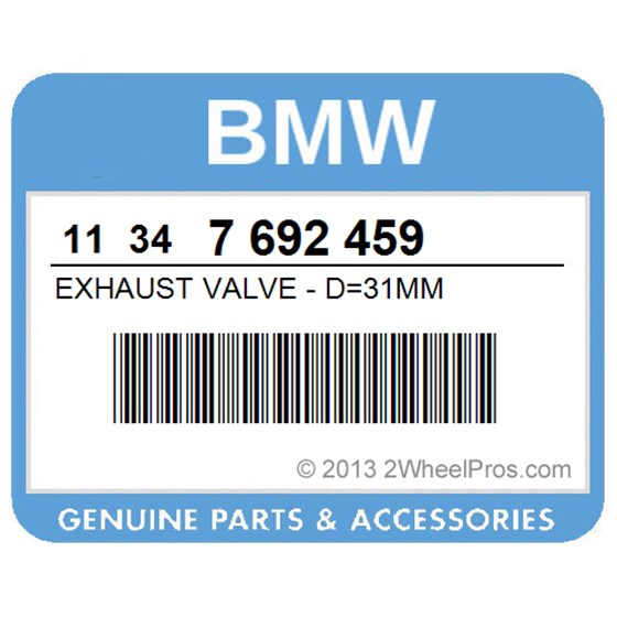 BMW 11347692459 Exhaust Valve - D=31Mm