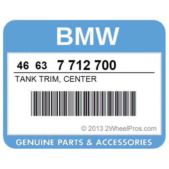 BMW 46637712700 Tank Trim, Center