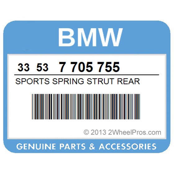 BMW 33537705755 Sports Spring Strut Rear