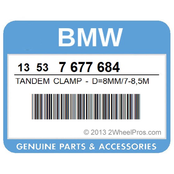 BMW 13537677684 Tandem Clamp - D=8Mm/7-8,5Mm (To 08/06)