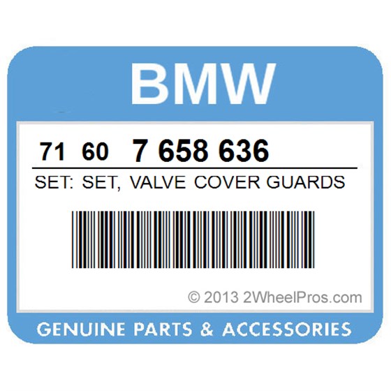 BMW 71607658636 Set: Set, Valve Cover Guards, Aluminum