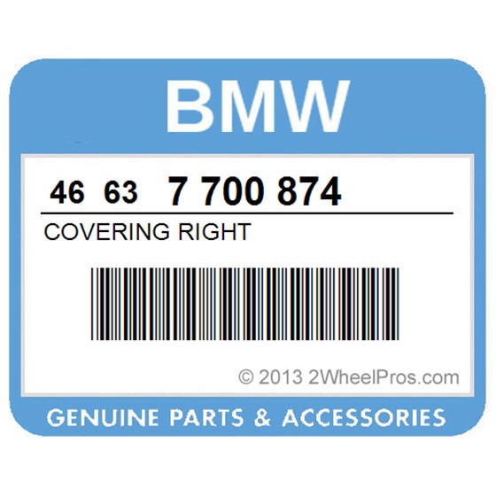 BMW 46637700874 Covering Right