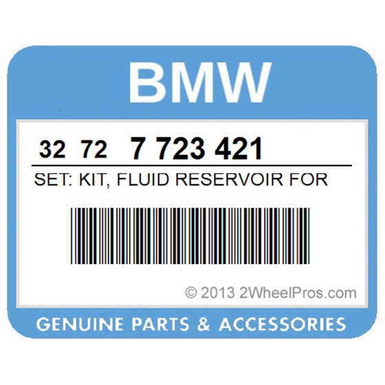 BMW 32727723421 Set: Kit, Fluid Reservoir For Clutch - Tour