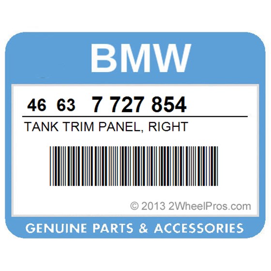 BMW 46637727854 Tank Trim Panel, Right