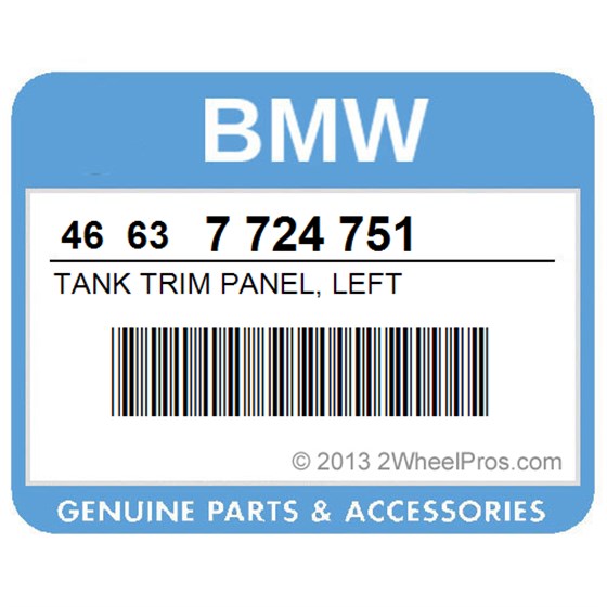 BMW 46637724751 Tank Trim Panel, Left