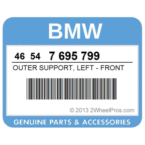 BMW 46547695799 Outer Support, Left - Front
