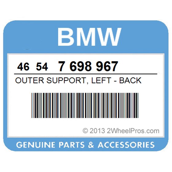BMW 46547698967 Outer Support, Left - Back