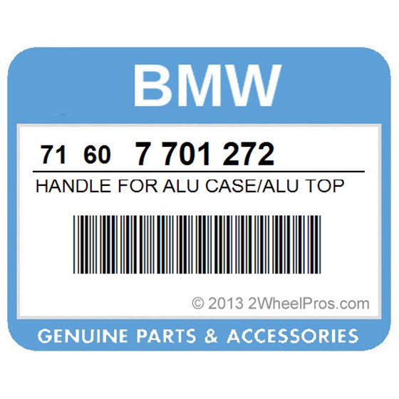 BMW 71607701272 Handle For Alu Case/Alu Top Case