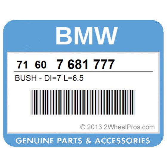 BMW 71607681777 Bush - Di=7 L=6.5