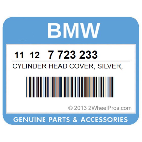 BMW 11127723233 Cylinder Head Cover, Silver, Left