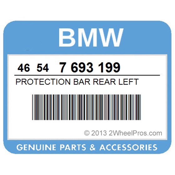 BMW 46547693199 Protection Bar Rear Left