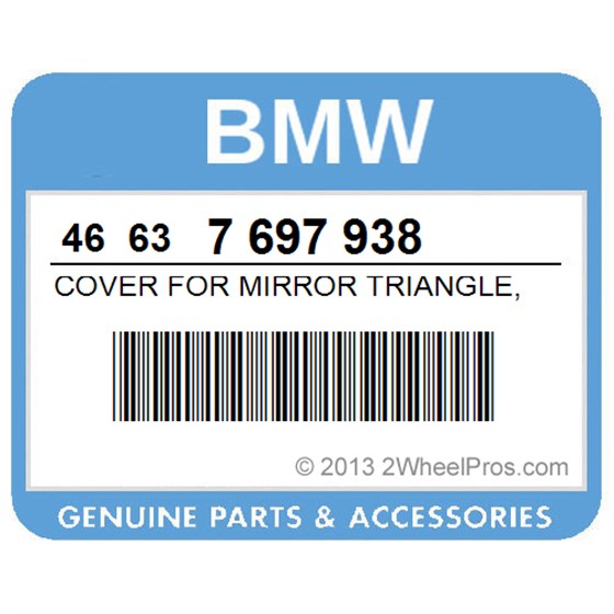 BMW 46637697938 Cover For Mirror Triangle, Outer Right