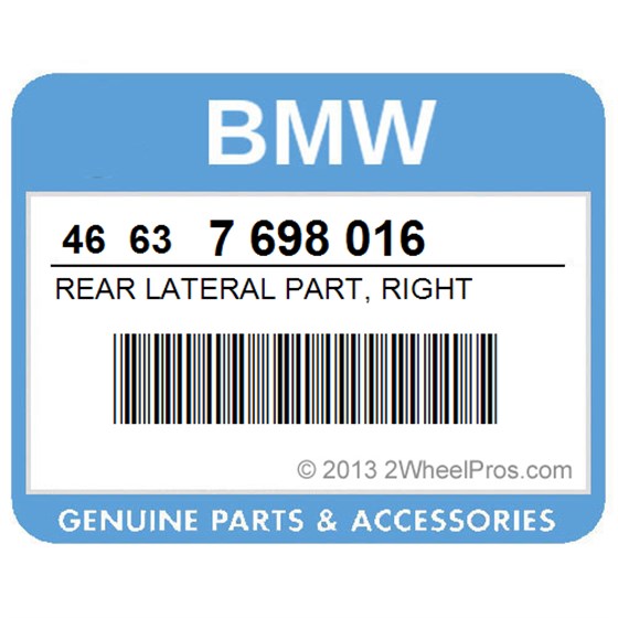 BMW 46637698016 Rear Lateral Part, Right