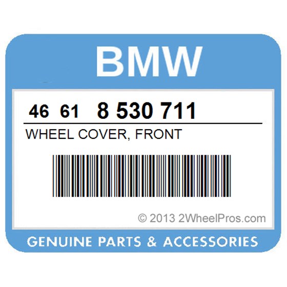 BMW 46618530711 Wheel Cover, Front