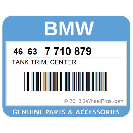 BMW 46637710879 Tank Trim, Center