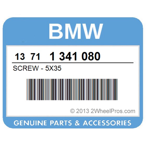 BMW 13711341080 Screw - 5X35