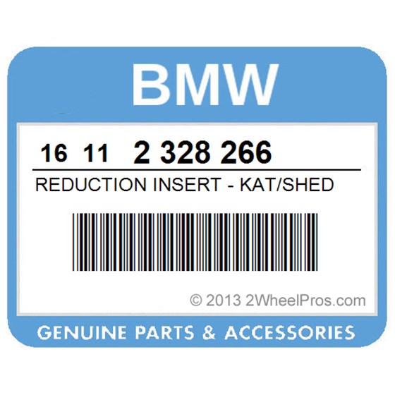 BMW 16112328266 Reduction Insert - Kat/Shed