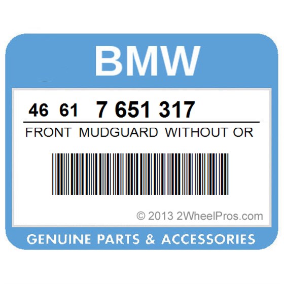 BMW 46617651317 Front Mudguard Without Ornamental Line - Peach