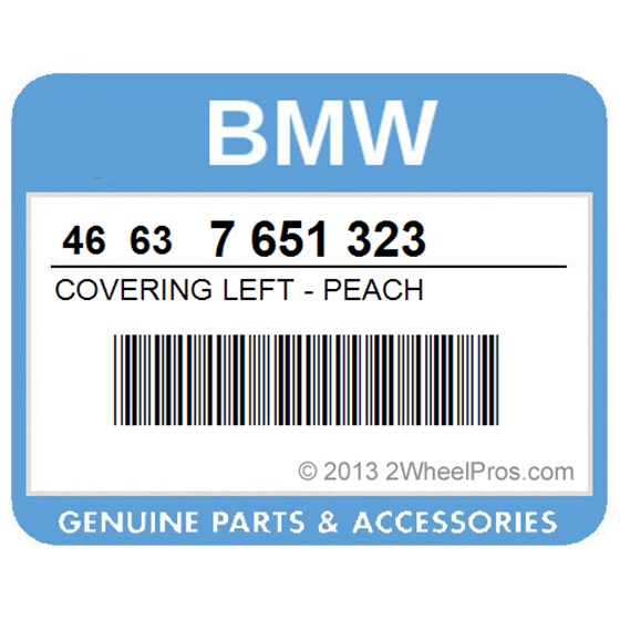 BMW 46637651323 Covering Left - Peach
