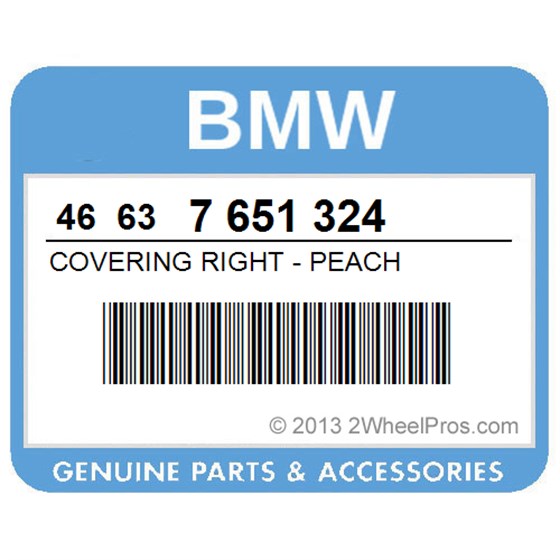 BMW 46637651324 Covering Right - Peach