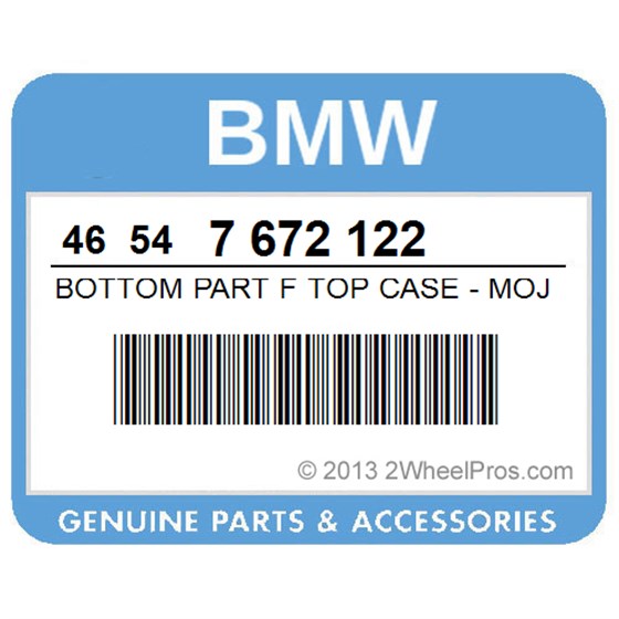 BMW 46547672122 Bottom Part F Top Case - Mojavebrown-Met