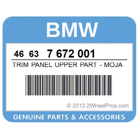 BMW 46637672001 Trim Panel Upper Part - Mojavebrown-Met