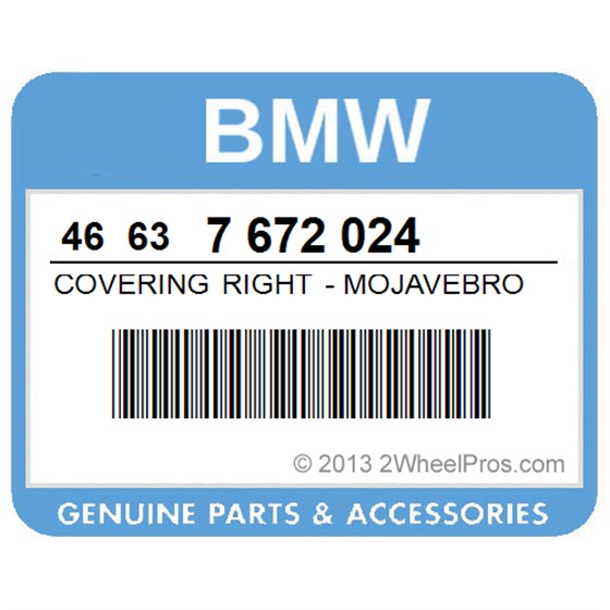 BMW 46637672024 Covering Right - Mojavebrown-Met
