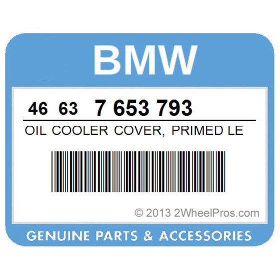 BMW 46637653793 Oil Cooler Cover, Primed Left