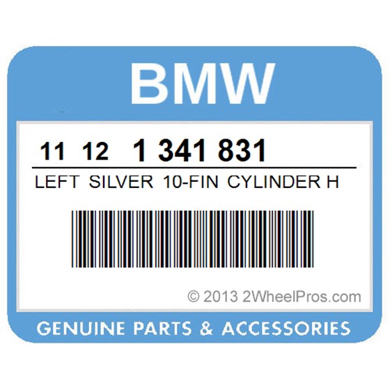 BMW 11121341831 Left Silver 10-Fin Cylinder Head (To 04/94)