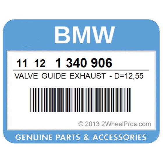 BMW 11121340906 Valve Guide Exhaust - D=12,55/D=6Mm (To 10/95)