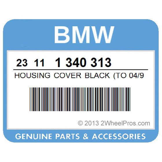 BMW 23111340313 Housing Cover Black (To 04/96)