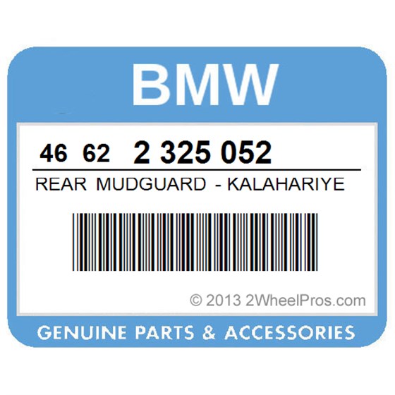 BMW 46622325052 Rear Mudguard - Kalahariyellow (From 09/95)