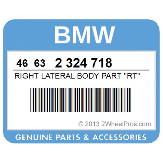 BMW 46632324718 Right Lateral Body Part "Rt" - Sienarot 2