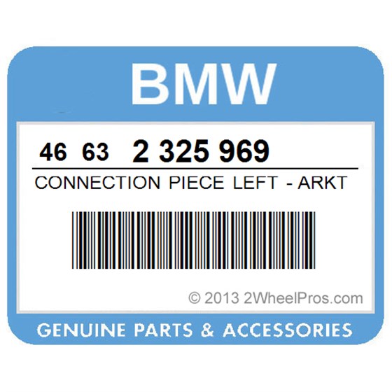 BMW 46632325969 Connection Piece Left - Arktissilver