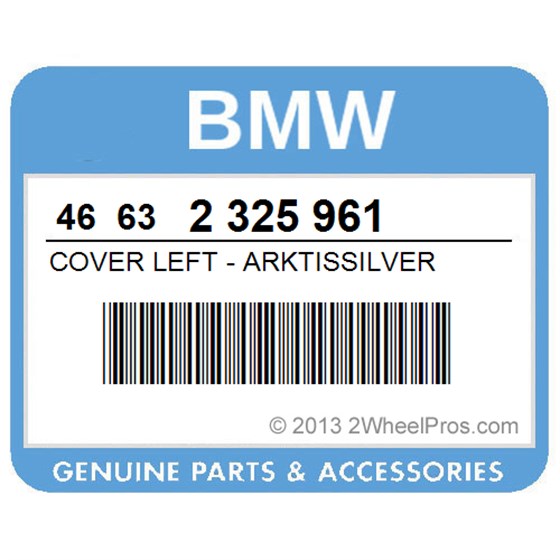 BMW 46632325961 Cover Left - Arktissilver