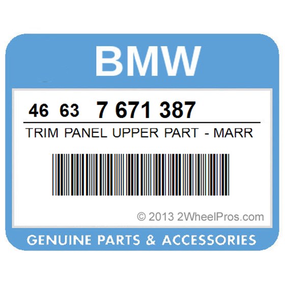 BMW 46637671387 Trim Panel Upper Part - Marrakeschrot 2