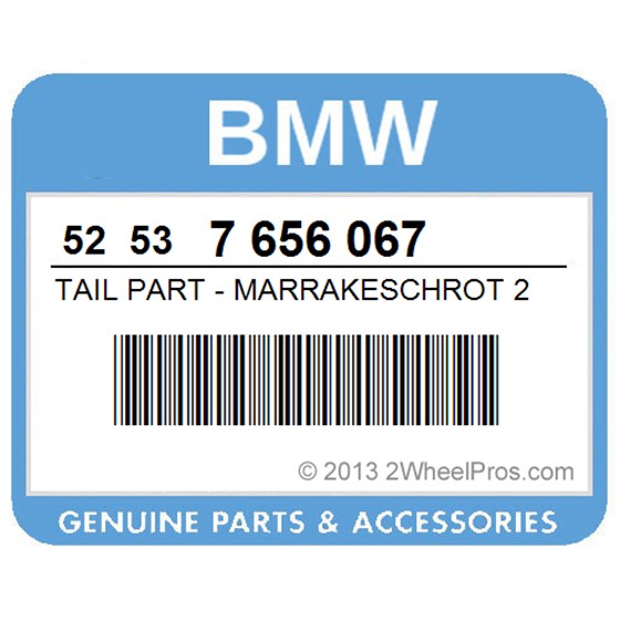 BMW 52537656067 Tail Part - Marrakeschrot 2