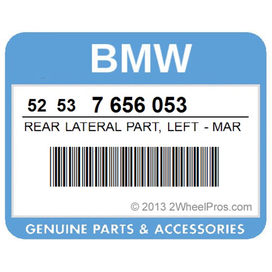 BMW 52537656053 Rear Lateral Part, Left - Marrakeschrot 2