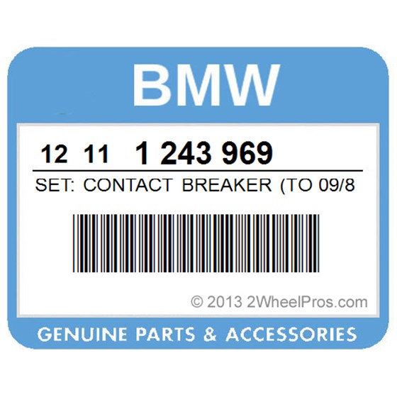 BMW 12111243969 Set: Contact Breaker (To 09/80)