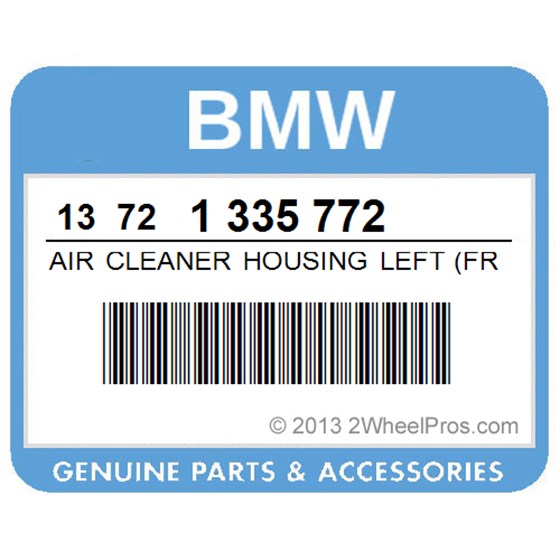 BMW 13721335772 Air Cleaner Housing Left (From 05/80)