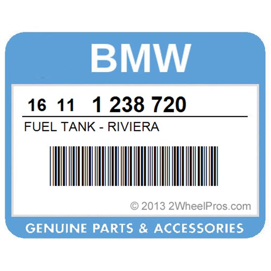 BMW 16111238720 Fuel Tank - Riviera
