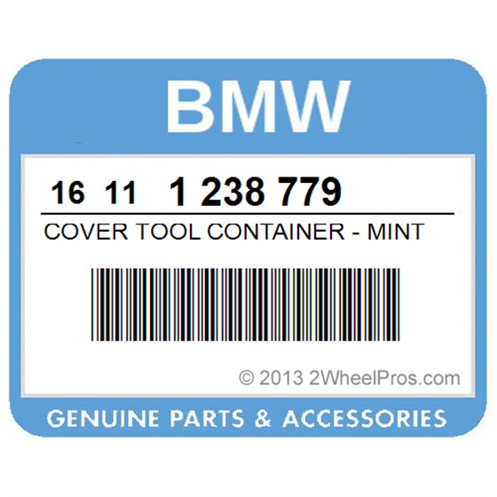 BMW 16111238779 Cover Tool Container - Mint Green Light