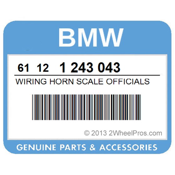 BMW 61121243043 Wiring Horn Scale Officials Light Trim (To 09/75)