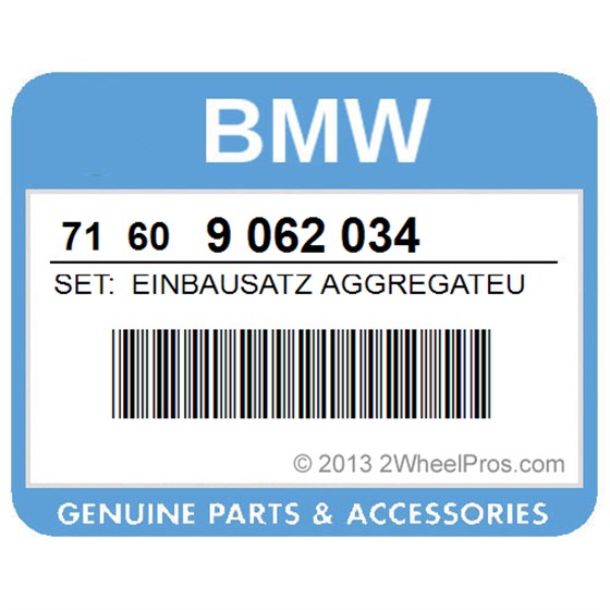 BMW 71609062034 Set: Einbausatz Aggregateunterschutz Back