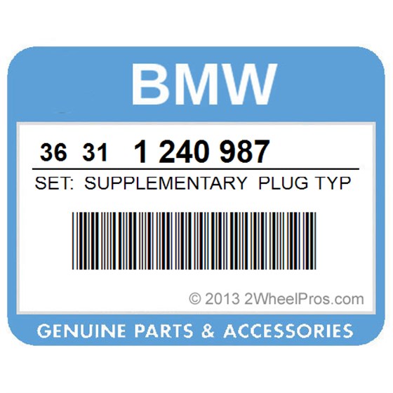 BMW 36311240987 Set: Supplementary Plug Type Axle - D17-D14mm (To 09/74)