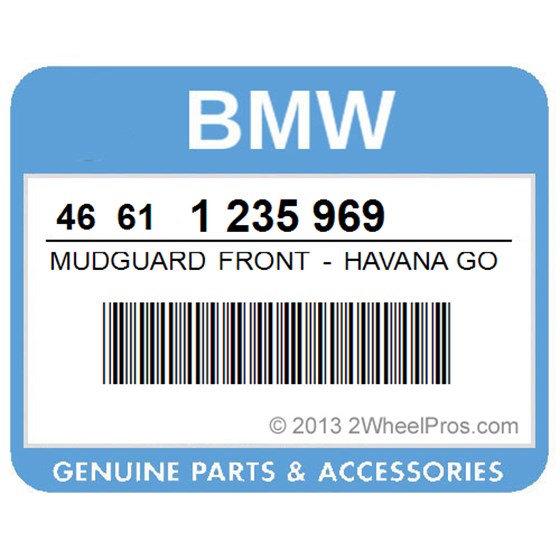 BMW 46611235969 Mudguard Front - Havana Gold