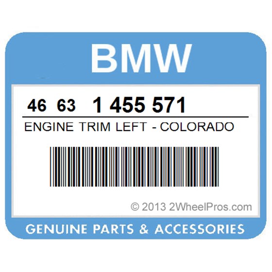 BMW 46631455571 Engine Trim Left - Coloradorot