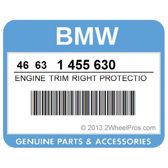 BMW 46631455630 Engine Trim Right Protection Bar - Yukonblue