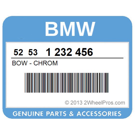 BMW 52531232456 Bow - Chrom
